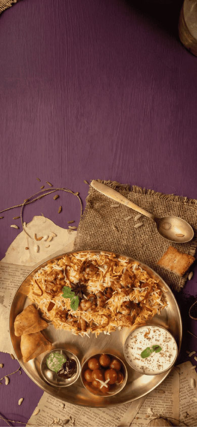 ZAZA Mughal Biryani in Pune — dum-cooked with aromatic spices and accompaniments