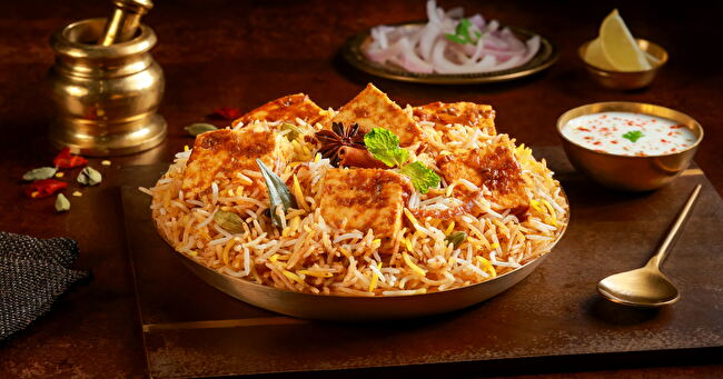 Chef's Special Paneer Mughal Biryani - bestseller, chefs-recommended