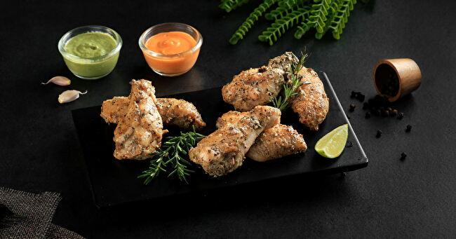 Garlic Pepper Chicken Wings