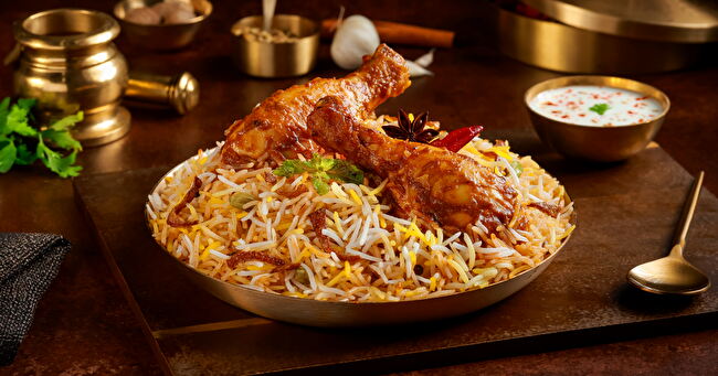 Double Chicken Tangdi Mughal Biryani