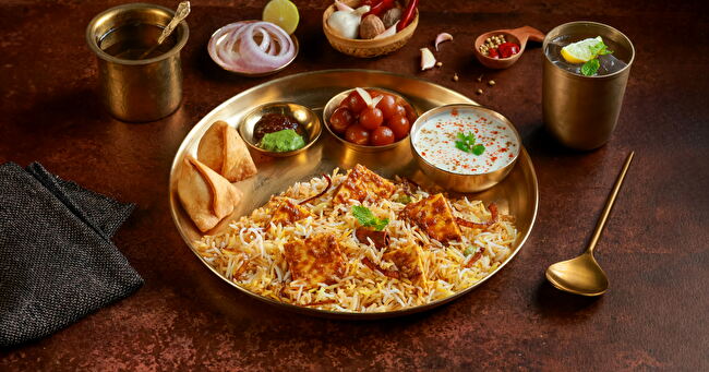 Chef's Special Paneer Biryani Thali - bestseller