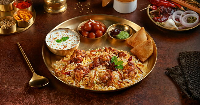 Chef's Special Chicken Biryani Thali