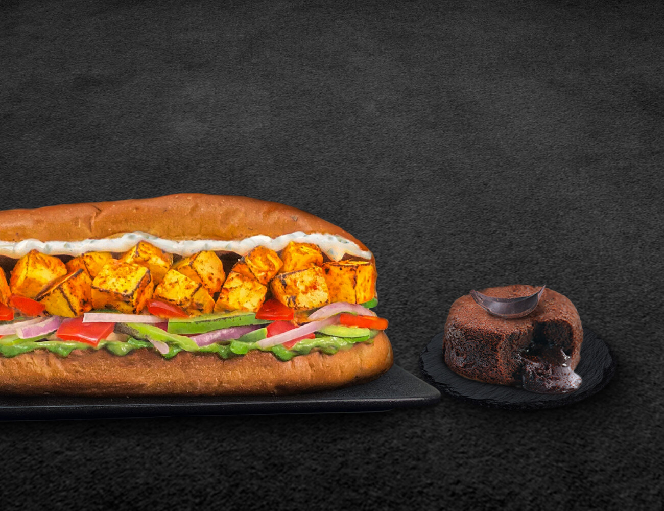 Overload Paneer Sub-Sandwich + Chocolava