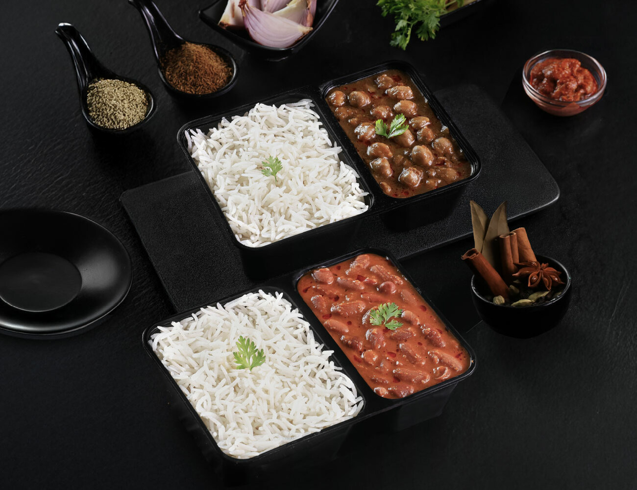Chole Chawal Mini Bowl + Rajma Chawal Mini Bowl