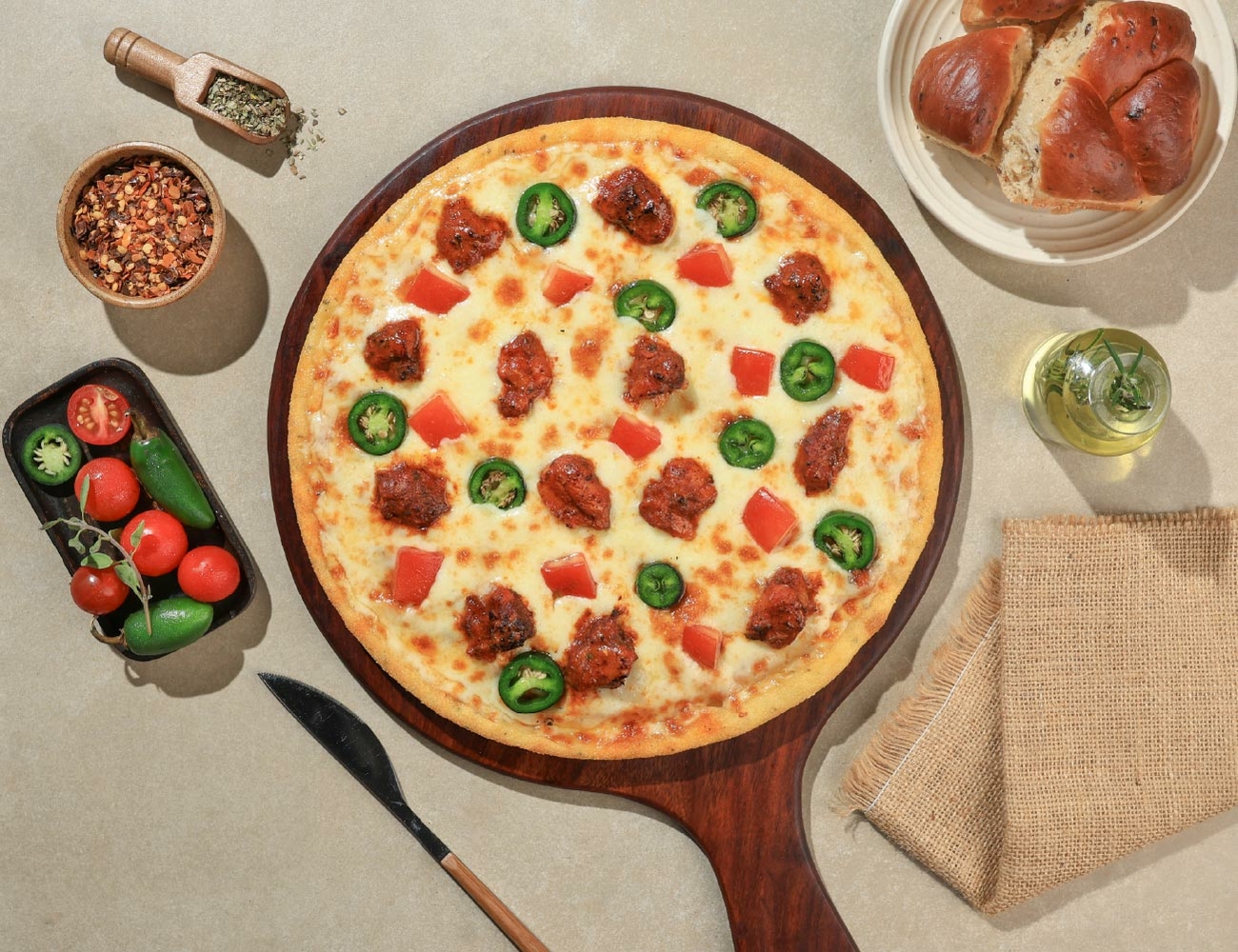 Firecracker Chicken Pizza [10" Big]