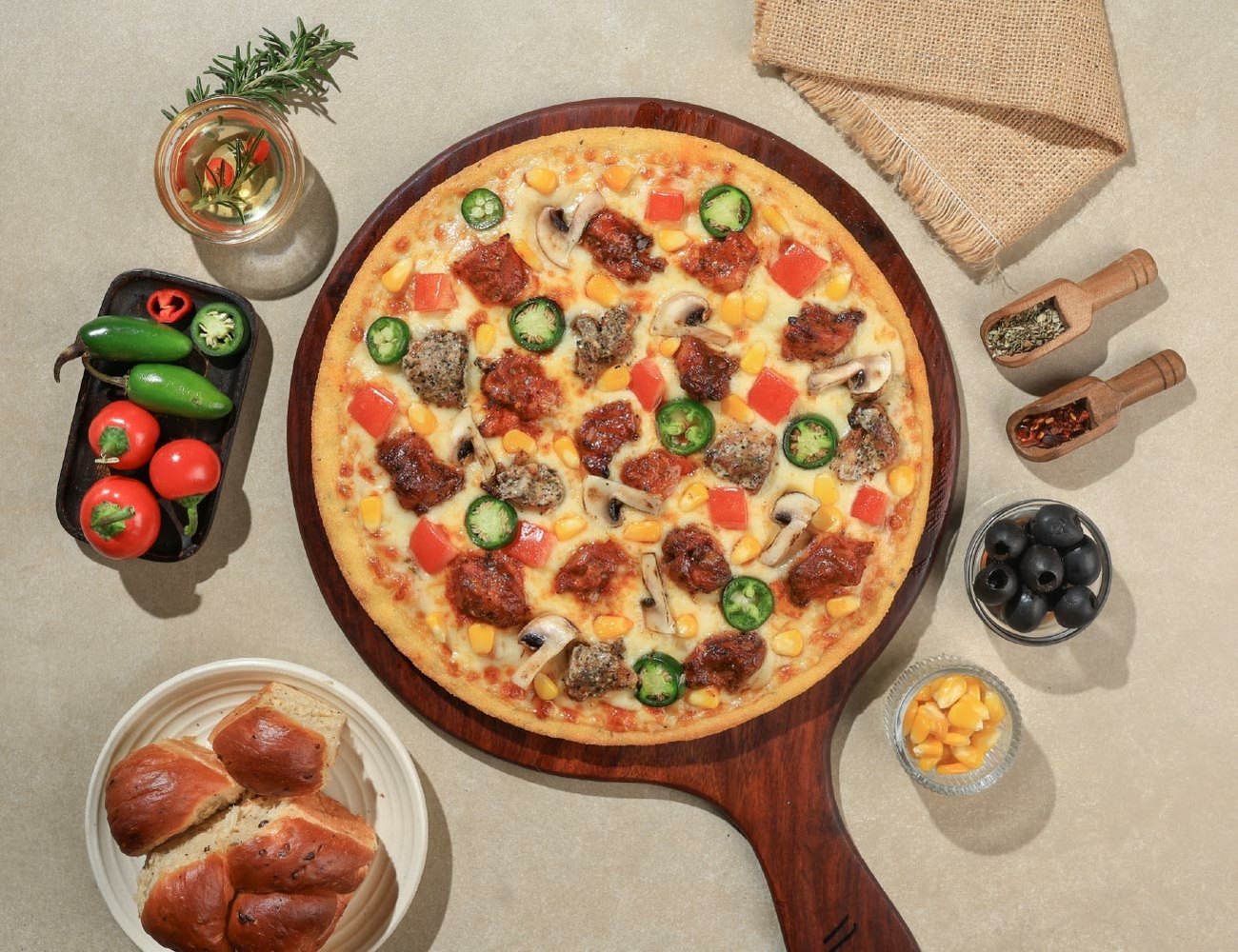 Meathead Thin Crust Pizza [7" Regular]