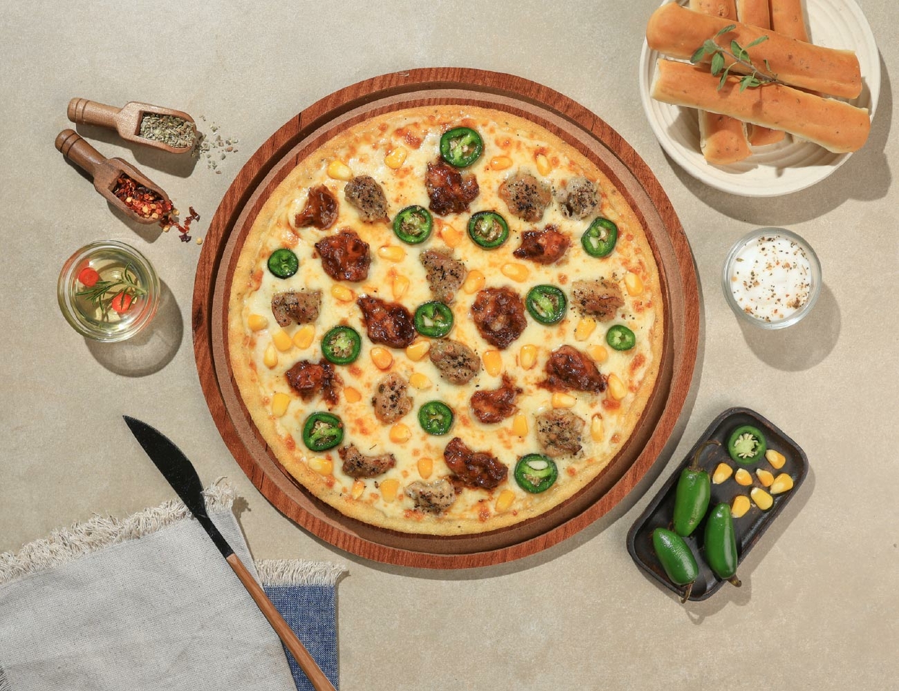 Chicken Riot Cheese Blast Pizza [7" Regular]