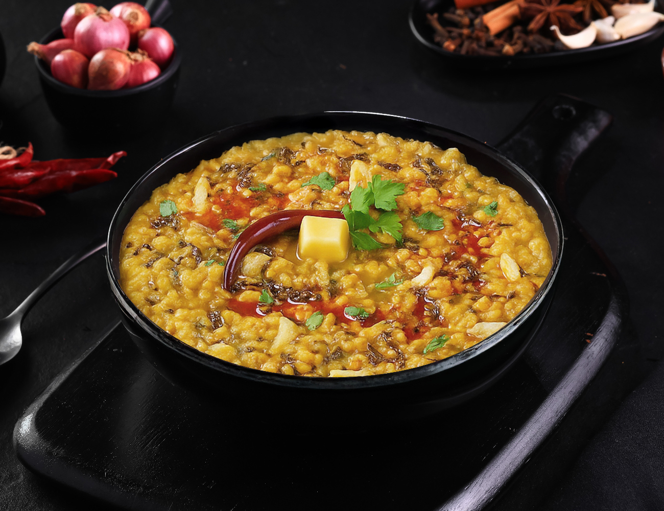 Butter Garlic Moong Dal Khichdi Bowl