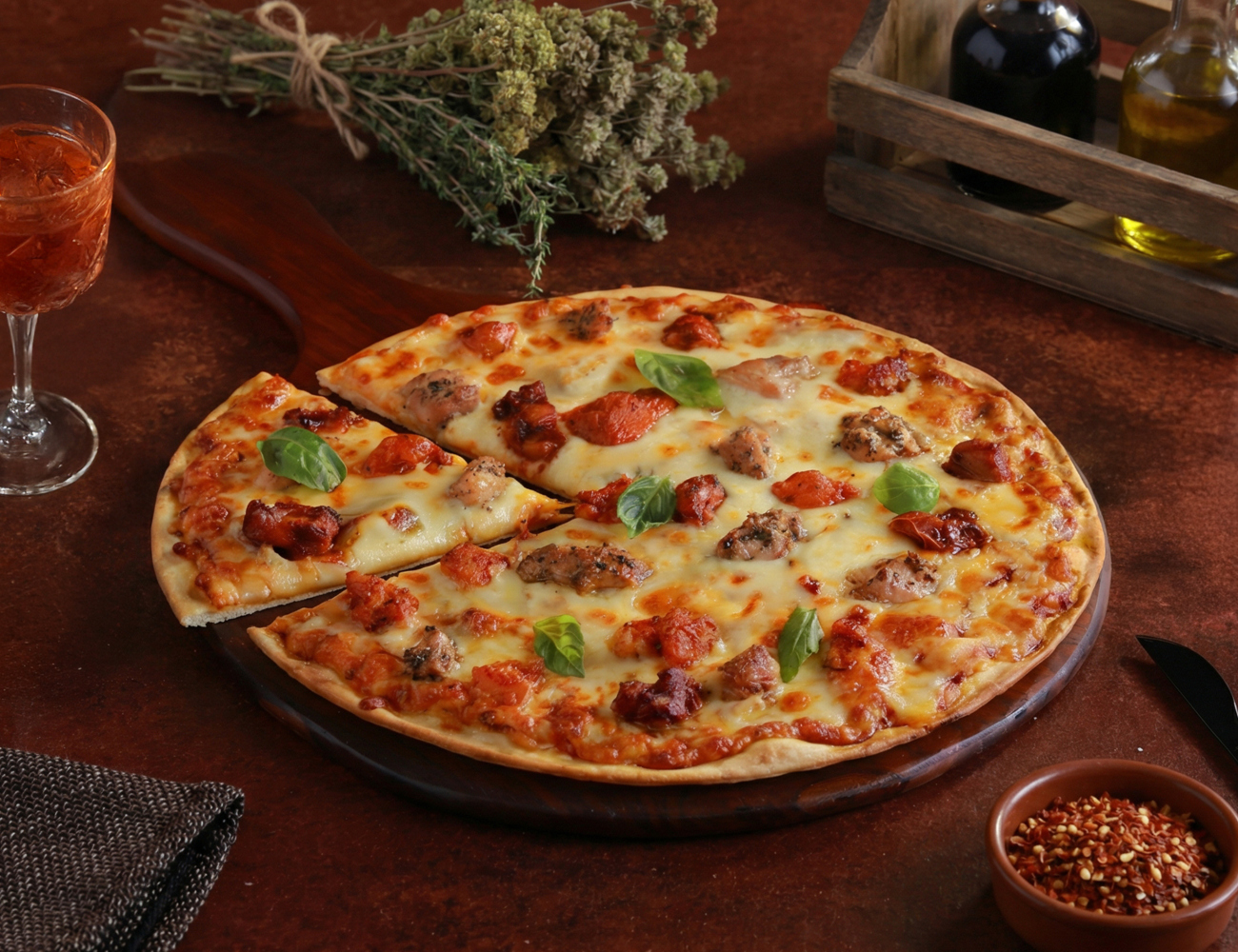 The Carnivore Pizza [7" Regular, ULTRA-THIN Crust]