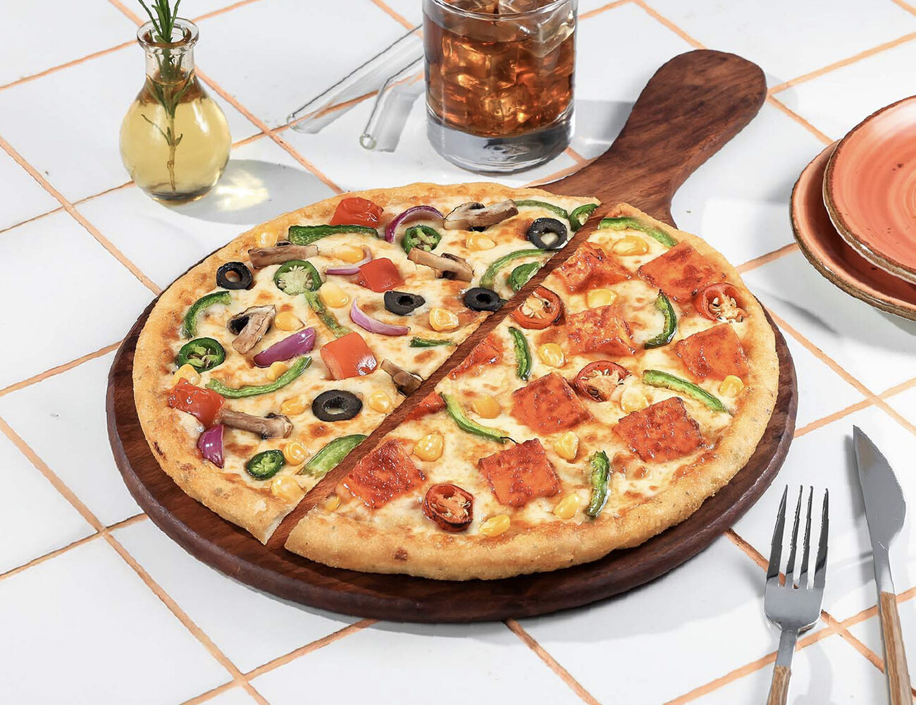 Veg & Veg Pizza [Big 10" Serves 2-3]