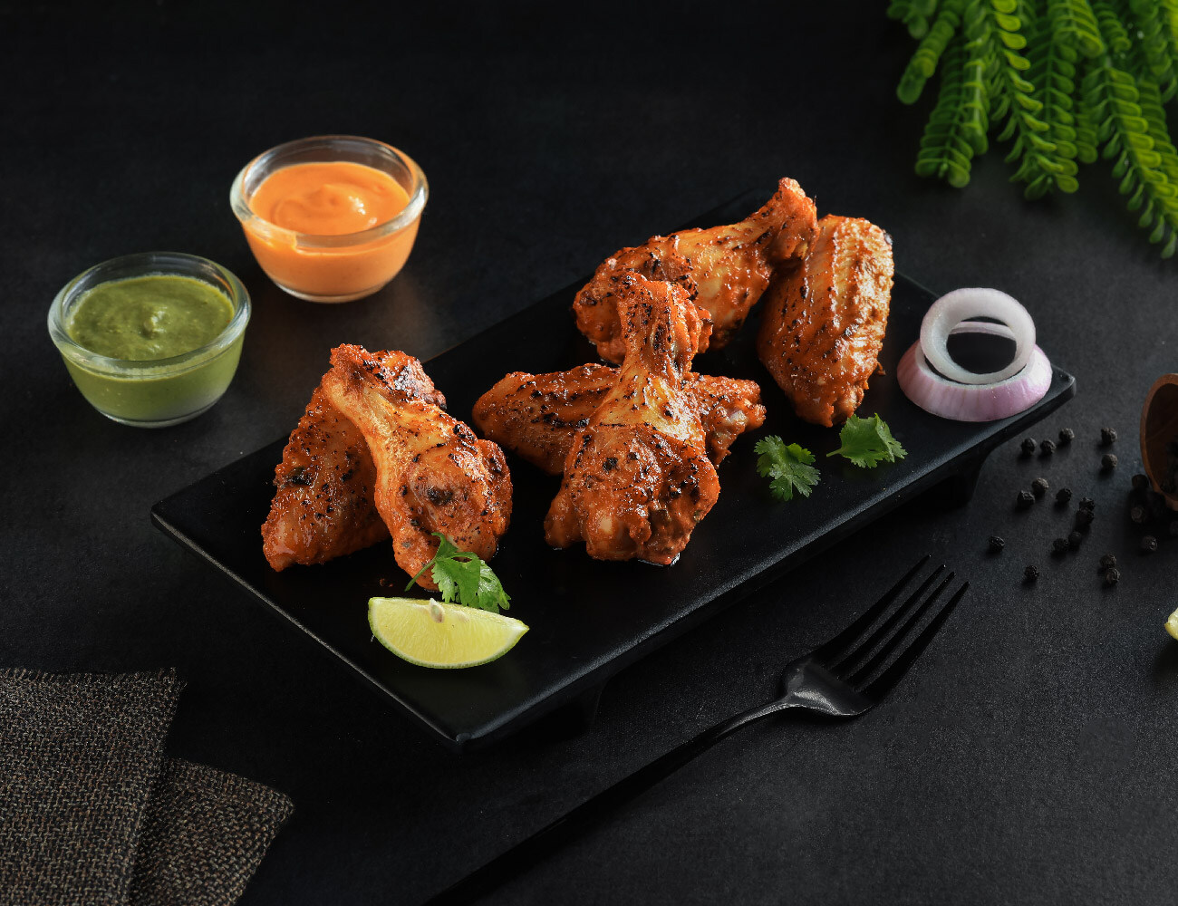 Punjabi Tandoori Chicken Wings [6 Pcs]