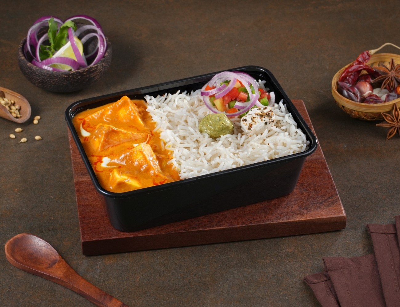 Paneer Butter Masala Rice Bowl