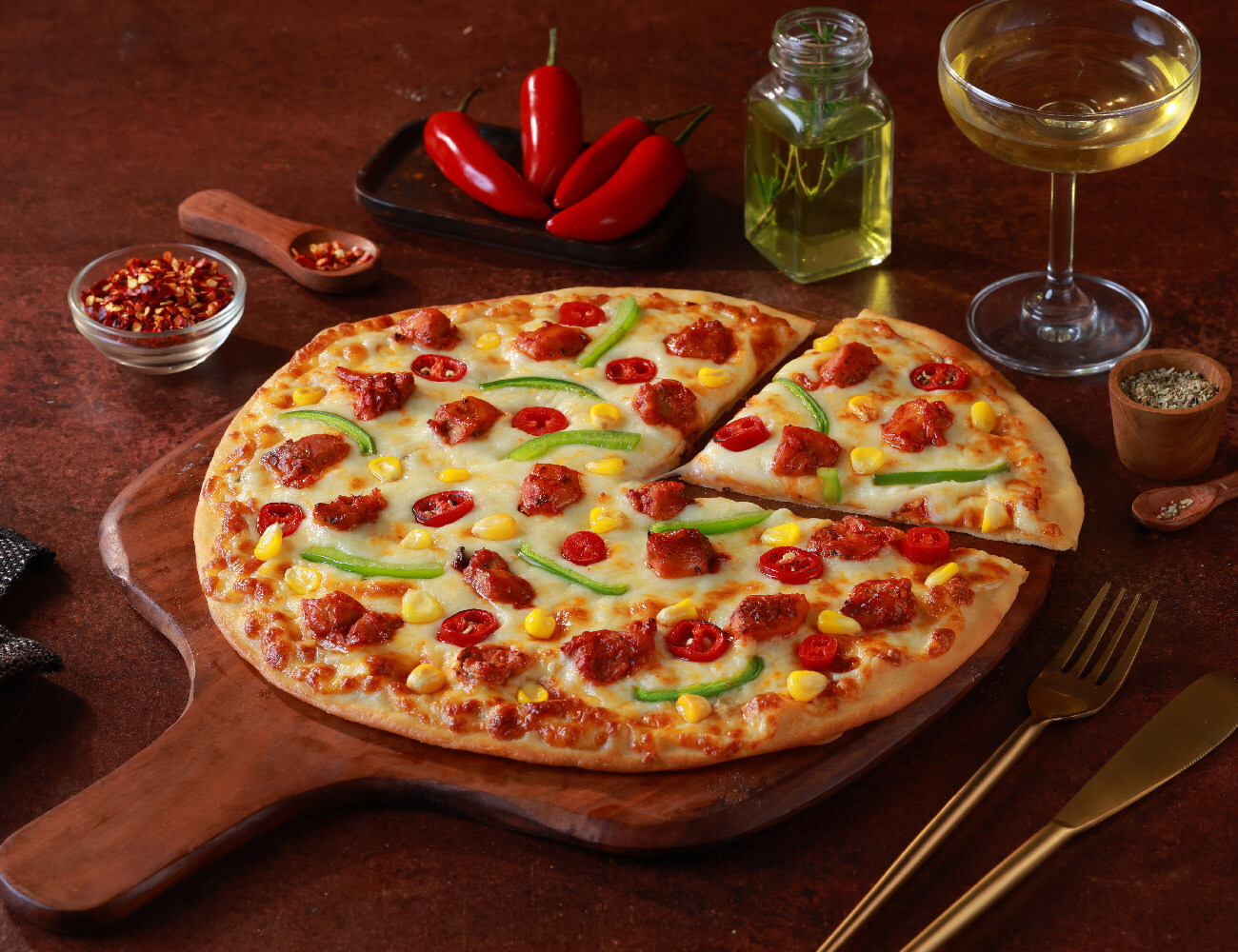 Peri Peri Chicken Cheese Blast Pizza [10" Large]