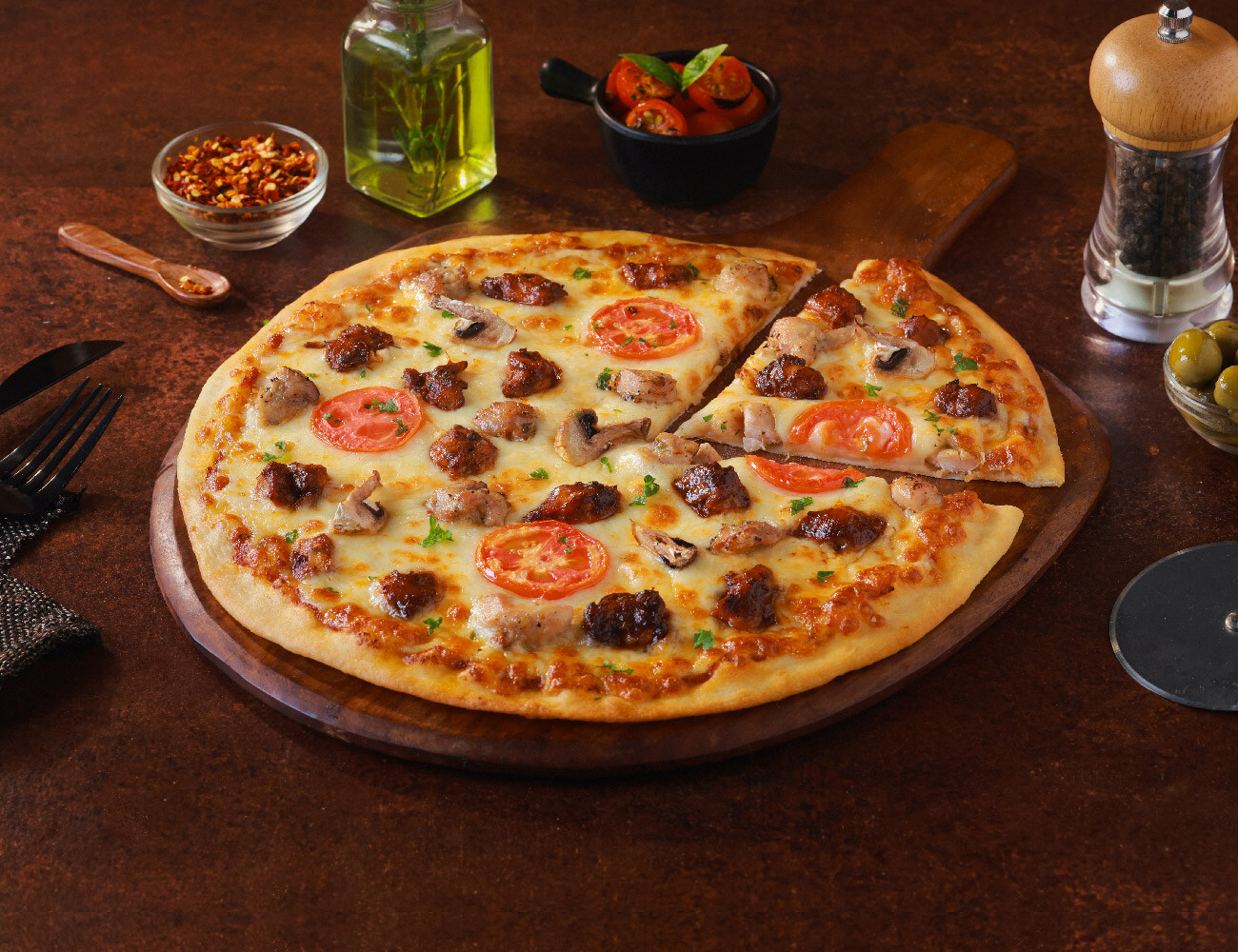 Chicken Crave Cheese Blast Pizza [10" Large]