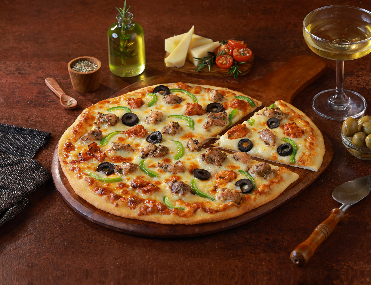 Double Down Chicken Cheese Blast Pizza [10" Large]