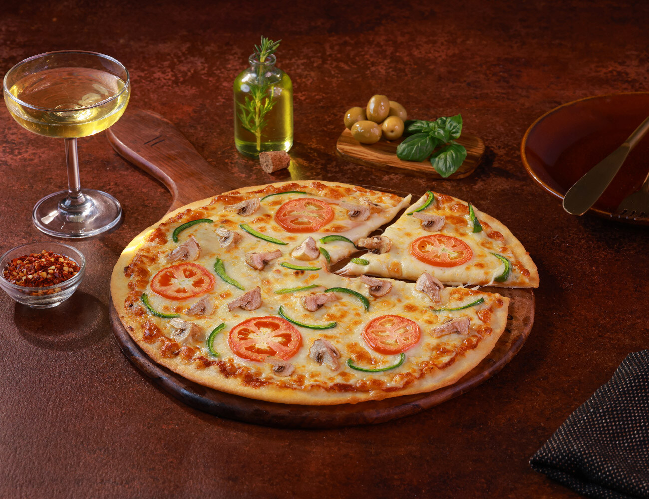 Mushroom Affair Cheese Blast Pizza [10" Large]