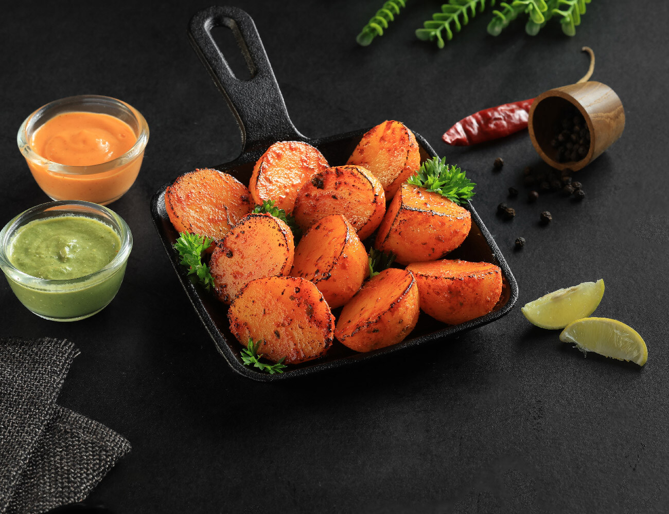 Peri Peri Aloo Tikka [10 Pcs]