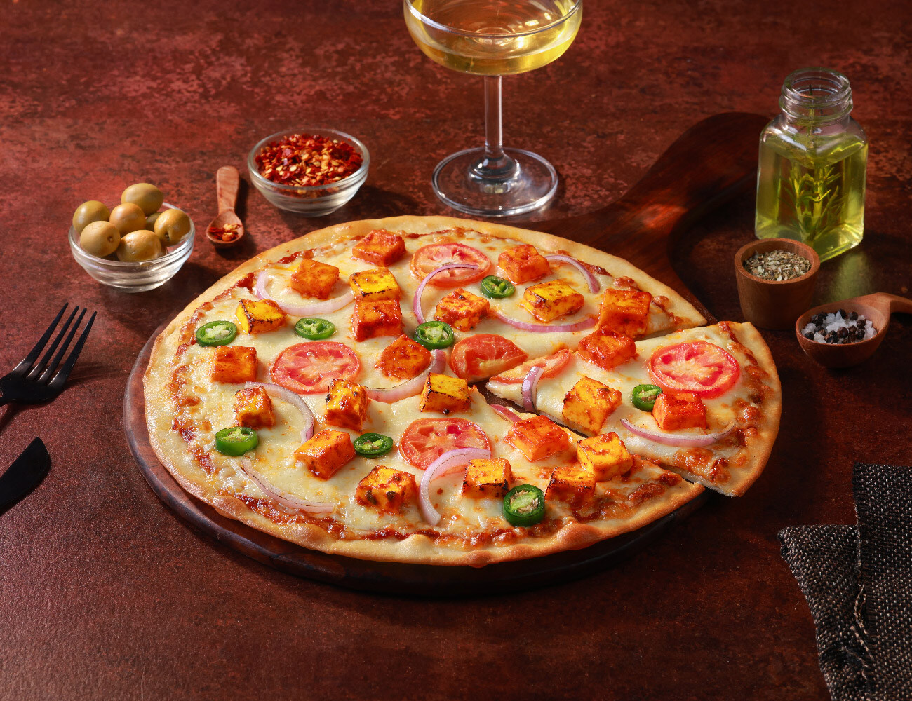 Paneer Double Smash Cheese Blast Pizza [10" Large]