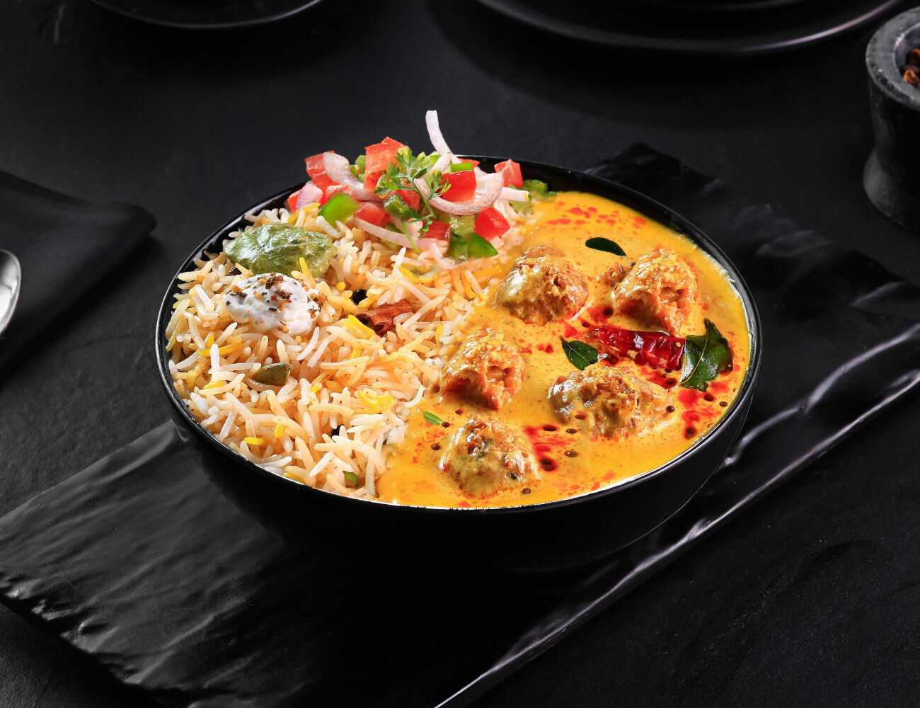 Punjabi Kadhi Pakoda [Masala Rice] Bowl