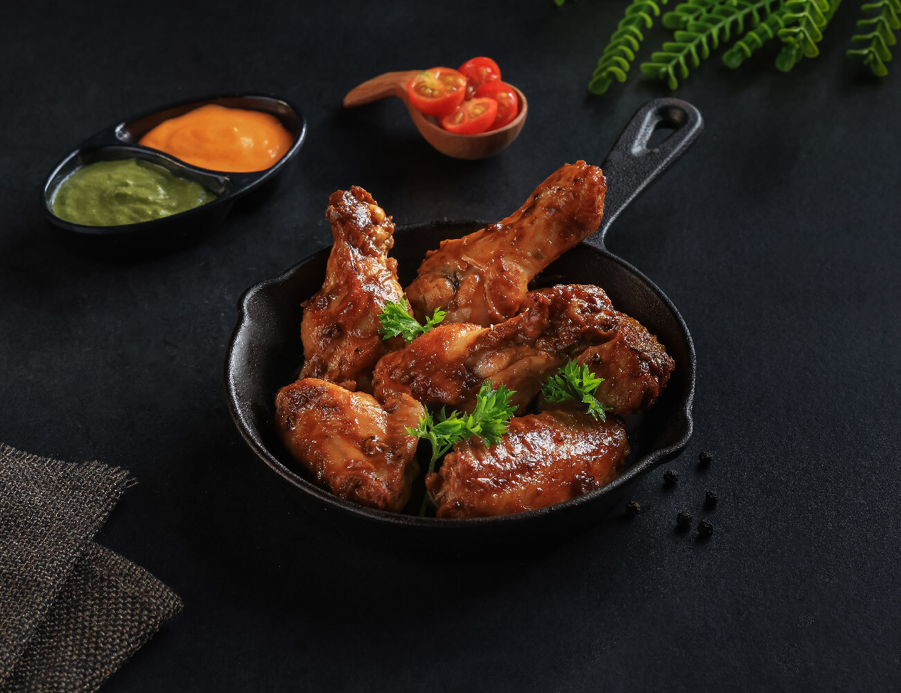 BBQ Chicken Wings [6 Pcs]