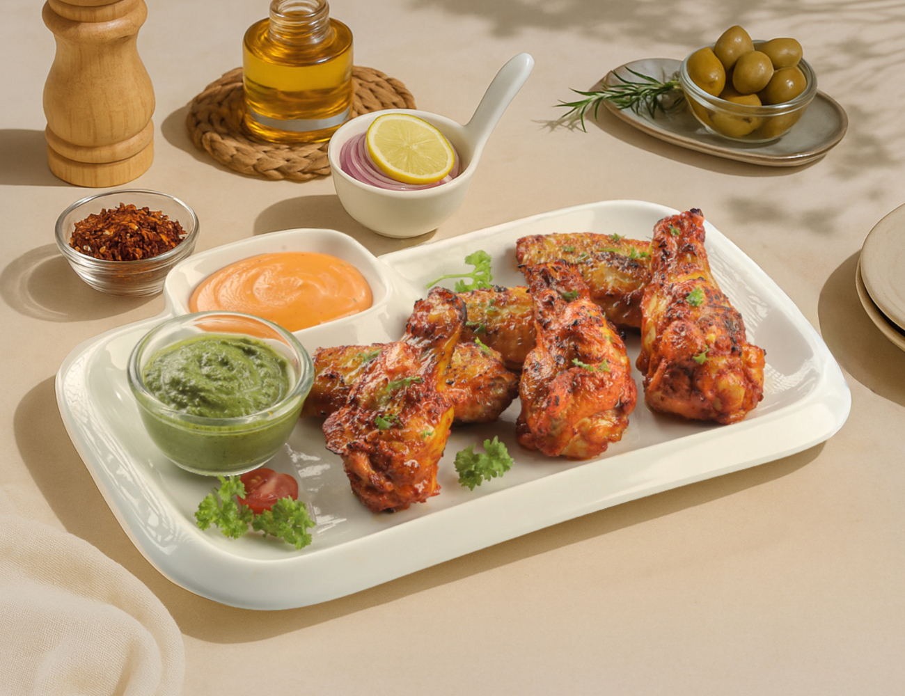 Peri Peri Chicken Wings [6 Pcs]
