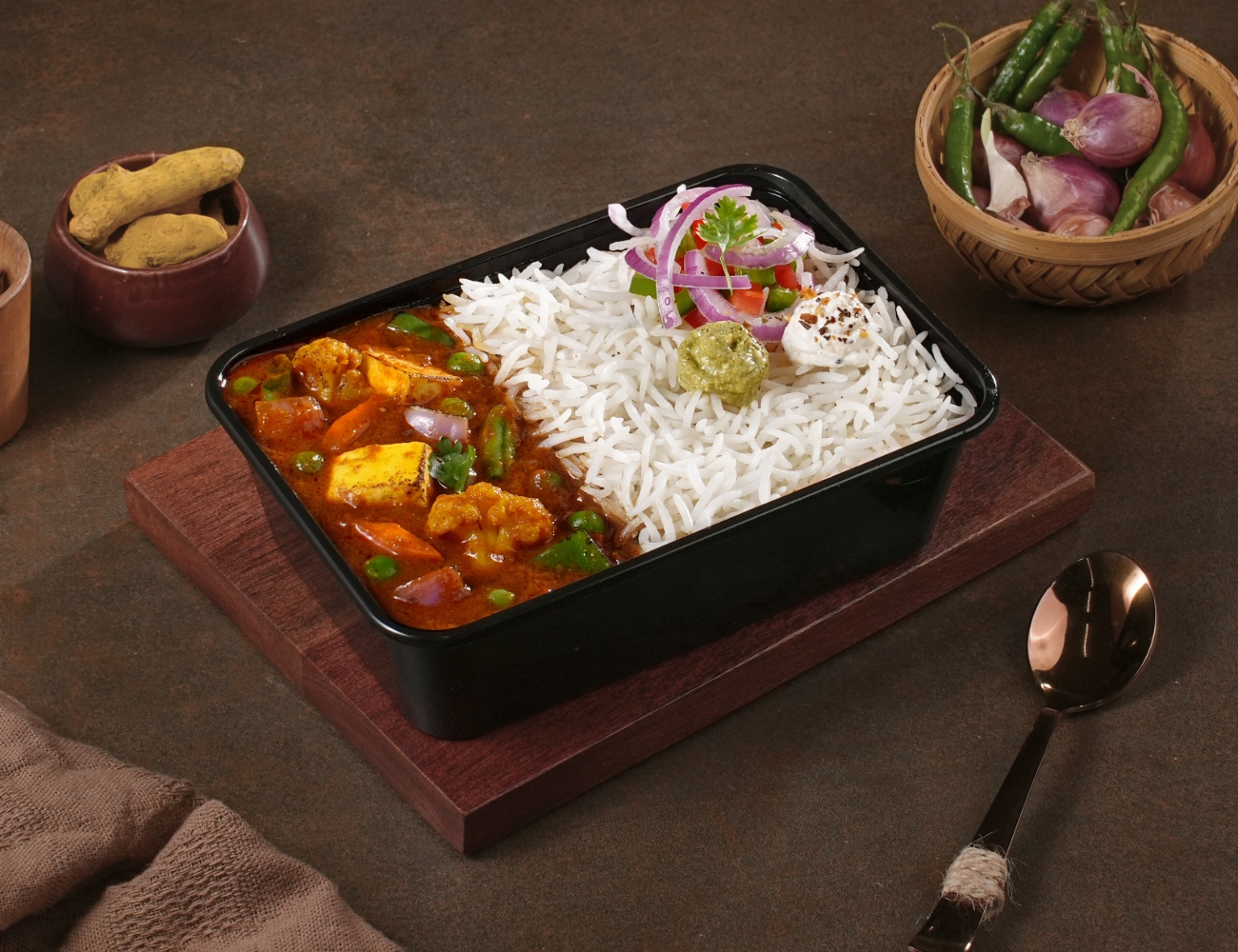 Mix Veg Kadhai Rice Bowl