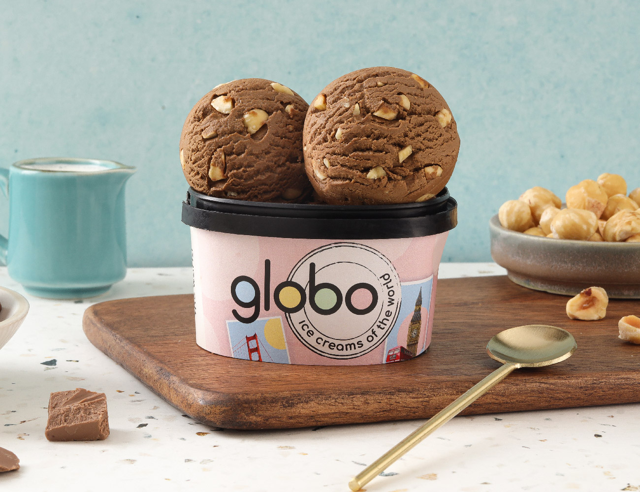 Turkish Chocolate Hazelnut Chunks Ice Cream [140 ML]