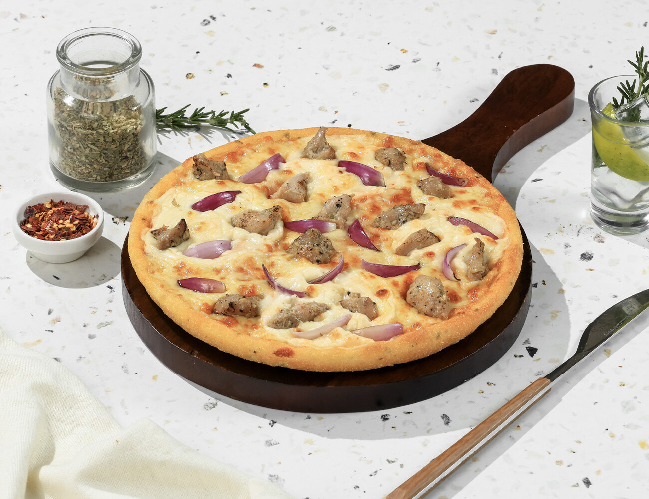 Chicken & Onion Pizza [Regular 7"]