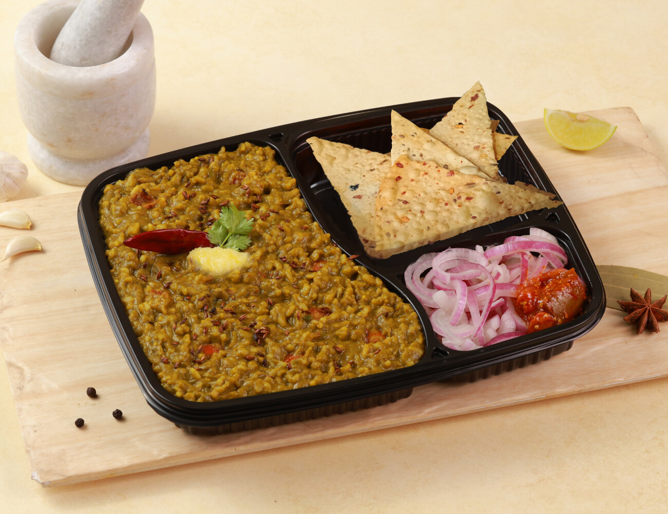 Palak Khichdi [Toor Dal]