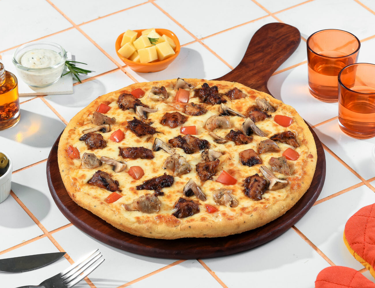 Chicken Italiana Pizza [Regular 7"]