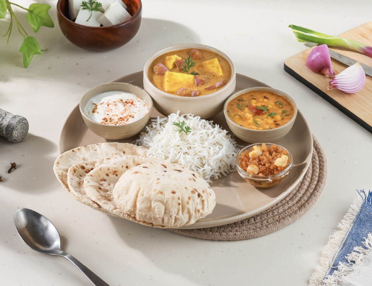 Paneer Masala - Feast Thali